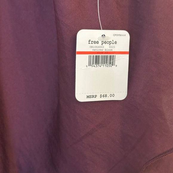 Free People plum turn it on cami - NWT - XS - Picture 5 of 6